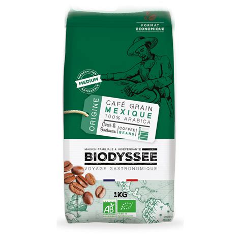 Caf Grain Bio Arabica Origine Mexique