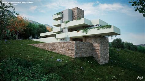 Unbuilt Frank Lloyd Wright Houses Created In 3D Wallpaper