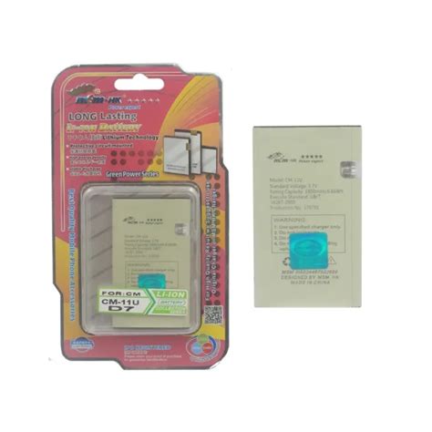 Original Msm Hk Cherry Mobile Cellphone Battery For Cm U Dt High