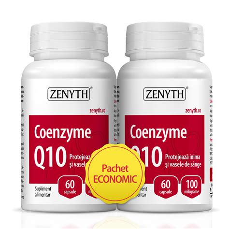 Pachet Coenzima Q10 60 Capsule 60 Capsule Zenyth Farmacia Tei Online