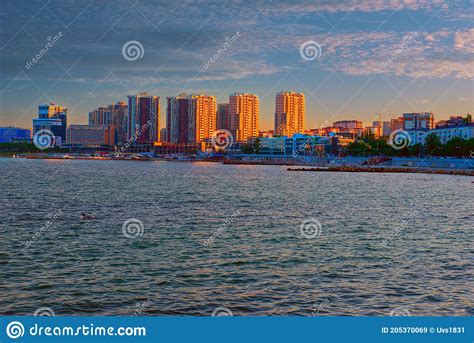 View of the City of Novorossiysk from the Tsemesskaya Bay Stock Image ...