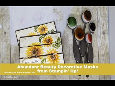 Stenciled Crate Card With Abundant Beauty Decorative Masks From Stampin