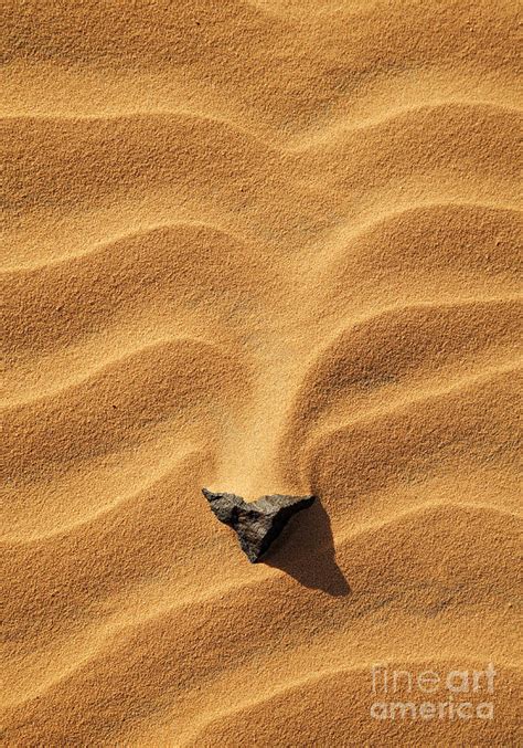 Rock in the sand of the Sahara Desert Photograph by Robert Preston ...