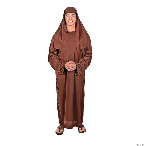 Mens Joseph Polyester Nativity Costume With Headpiece One Size Oriental Trading