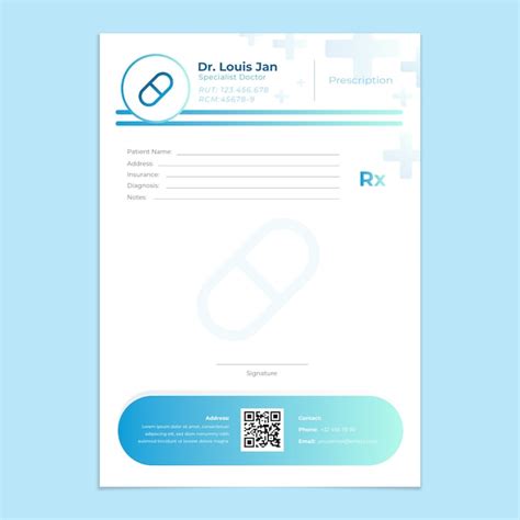 Prescription Pad Template Word