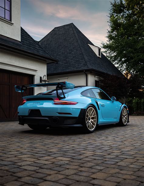 Used 2018 Porsche 911 Gt2 Rs Weissach Package Pts Gulf Blue Only 991 Miles Collector Quality