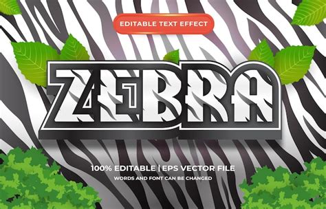 Images De Zebra Text Effect T L Chargement Gratuit Sur Freepik