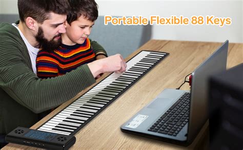 Amazon KONIX Roll Up Piano 88 Key Hand Roll Portable Piano For