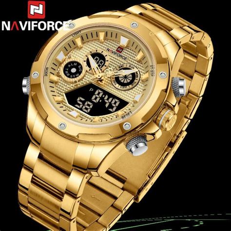 Buy Naviforce Nf Golden Watch Online At Best Price In Nepal