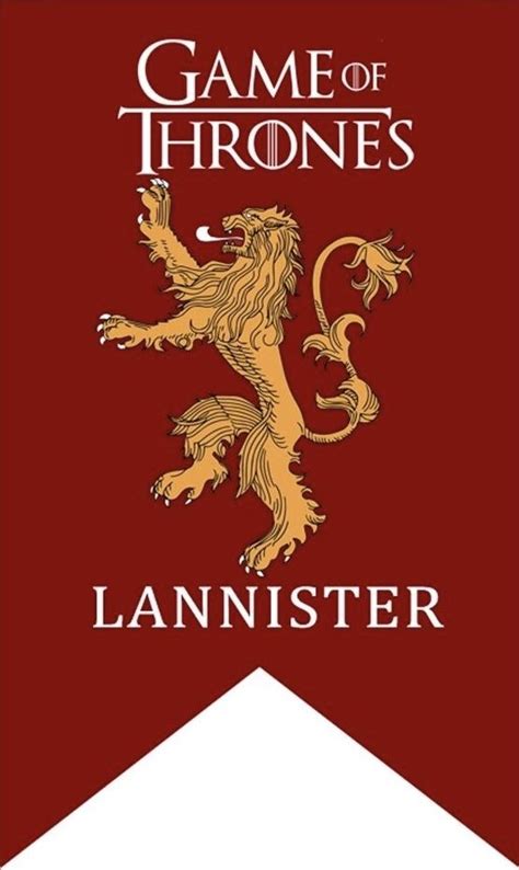 House Lannister Banner in 2024 | Lannister, Game of thrones artwork ...