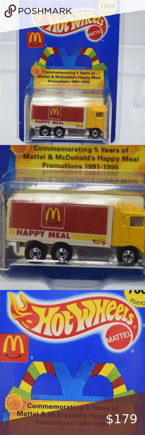 Hot Wheels 1994 Mattel McDonalds Happy Meal Truck Limited Edition 7000 New Happy Meal Mattel