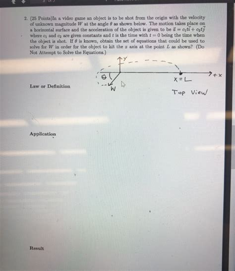 Solved Points In A Video Game An Object Is To Be Shot Chegg