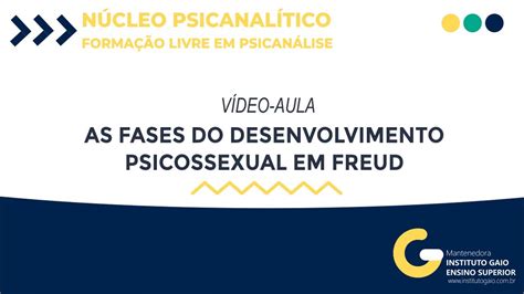 As Fases Psicossexuais Profa Cristiane Teodoro Aula Gravada