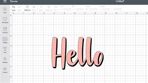 How To Create A Offset Text Shadow In Cricut Design Space YouTube