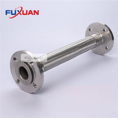 304 Stainless Steel Flexible Joint Braided Flange Metal Hose China