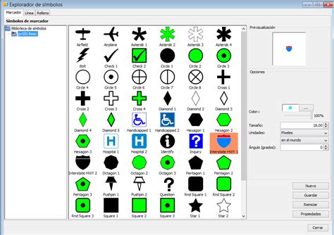Nuevas funcionalidades de GvSIG 2 3 Bibliotecas de símbolos