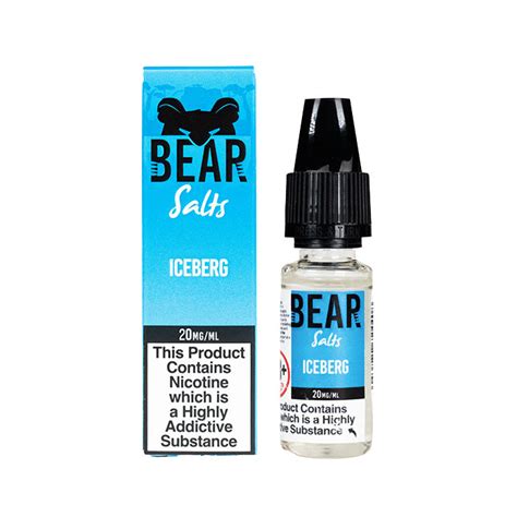 Bear Salts Iceberg 10ml Nic Salt E Liquid Uk Ecig Store