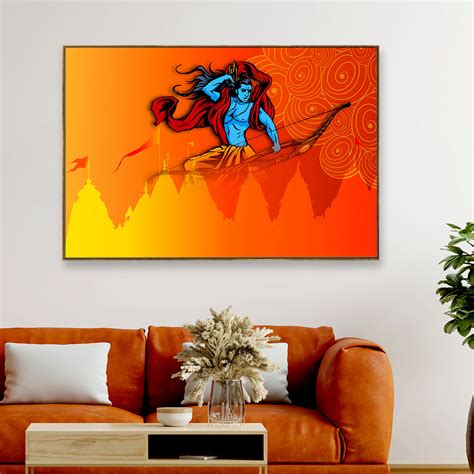 Ram Ji Wall Painting for Living Room - WallMantra