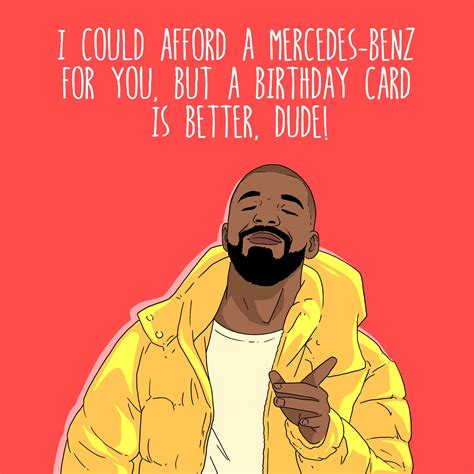 Happy Birthday Dude Drake Confetti Exploding Greetings Card Boomf Us