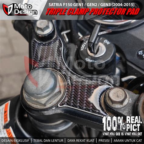 Jual Stiker Timbul Protector Pad Segitiga Triple Clamp Satria Fu Old