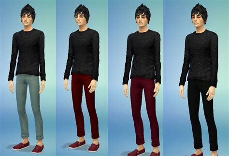 My Sims 4 Blog Metri Flannel Shirt And Chino Recolors For Males By Fortheloveofsims