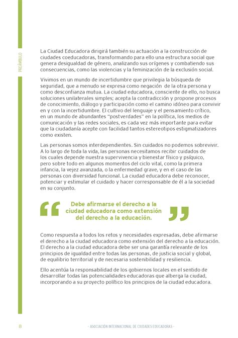 Carta Ciudades Educadoras Educación Aspe