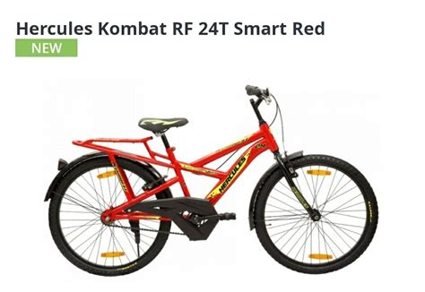Hercules Kombat Rf 24t Smart Red Cycle Size 24 Inch