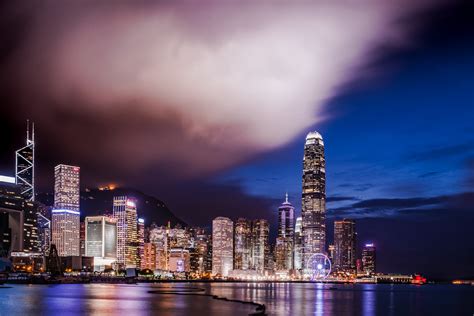 1080x1920 Resolution Night View Photography Of High Rise Buildings