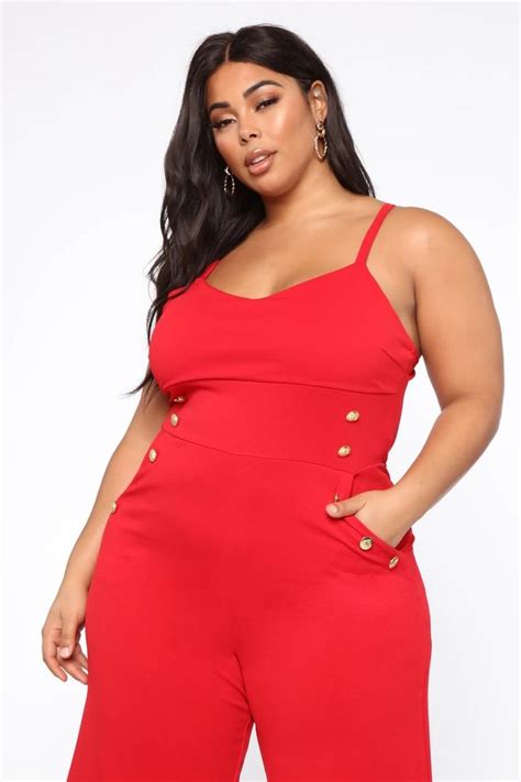 Fashion Nova Models Red Jumpsuit Nova Jeans Cut And Style Red