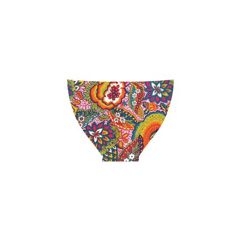 Vintage Floral Colorful Cute Pattern Custom Bikini Swimsuit ID D748844