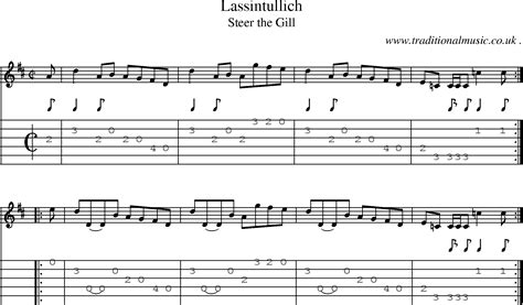 Scottish Tune Sheetmusic Midi Mp3 Guitar Chords Tabs Lassintullich