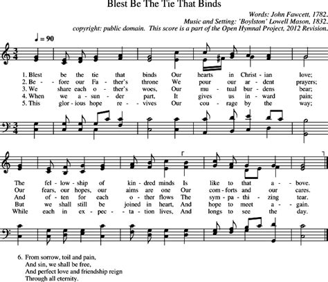 Open Hymnal Project: Blest Be The Tie That Binds