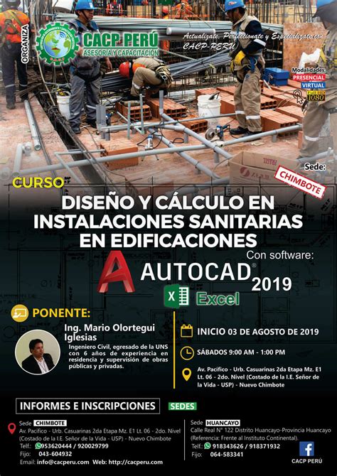 CACP Perú Curso Diseño Y Cálculo En Instalaciones Sanitarias En