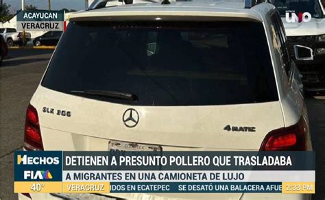 Detienen A “pollero” Que Trasladaba Migrantes En Lujosa Camioneta