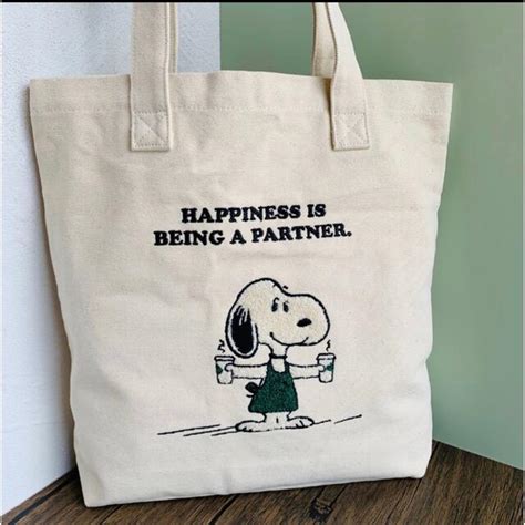 Starbucks Coffee 新品未使用 スタバ スヌーピー トートバッグ スターバックス Peanuts の通販 By Momos