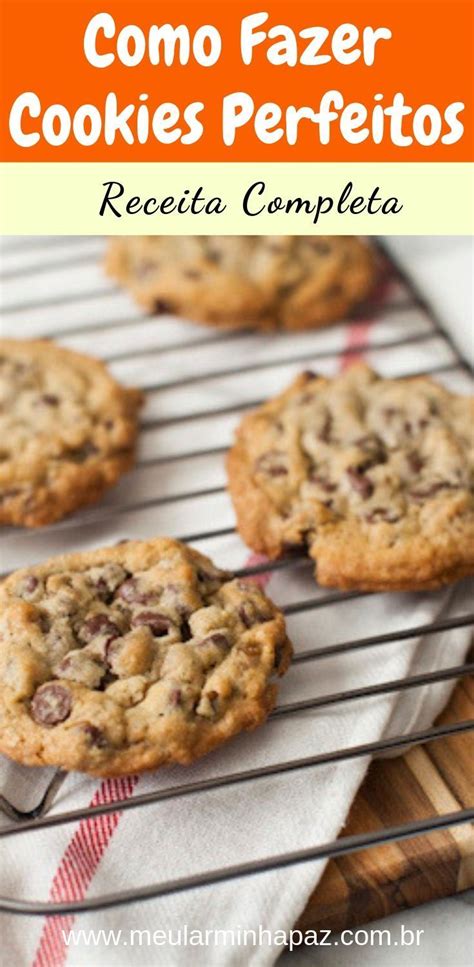 Receita de Cookies Simples Gotas de Chocolate Fácil e Deliciosa