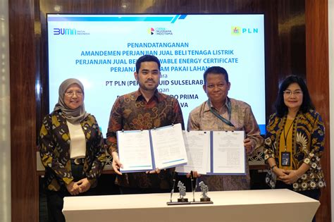 Dukung Green Industri Pln Dan Ceria Group Teken Perjanjian Rec