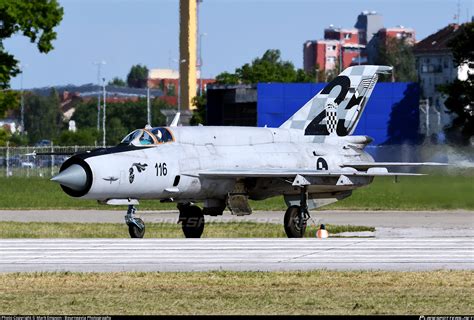 116 Croatian Air Force Mikoyan Gurevich Mig 21bisd Photo By Mark Empson