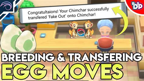 How To Breed Transfer Egg Moves In Pokemon Brilliant Diamond And