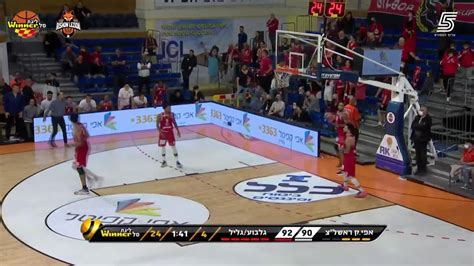 Kris Clyburn Points In Maccabi Rishon Lezion Vs Hapoel Galil Gilboa