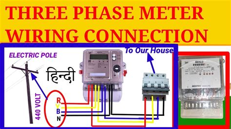 Three Phase Meter Connection Wiring Three Phase Meter Connection In