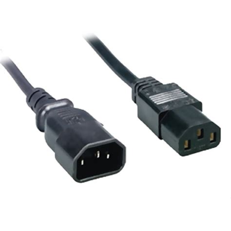 Comprehensive PC Power Extension Cord - 6' (Black) PWC-EXT-BK6