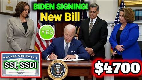 Biden Just Signing A New Bill Of One Time Check For Social