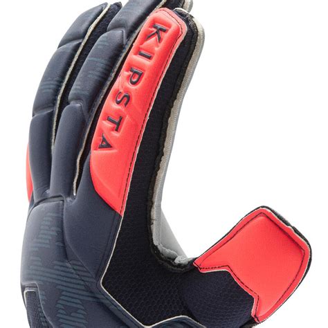 Adult Football Goalkeeper Gloves F500 Navy Bluepink Kipsta Decathlon