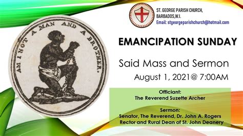 Emancipation Sunday August 1 2021 Youtube