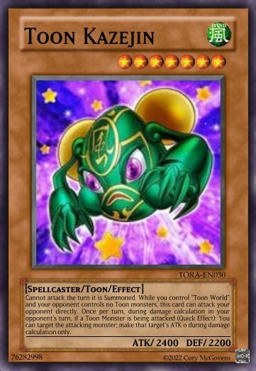 Toon Kazejin Cardcustom Yu Gi Oh Custom Think Tank Wiki Fandom