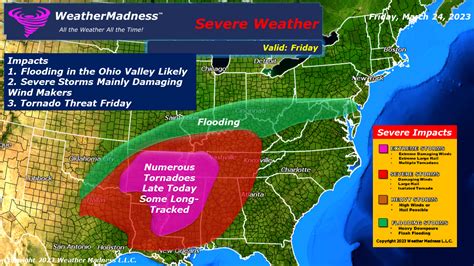 Weather Madness Updated Map Active Thunderstorm Pattern Thursday And Friday