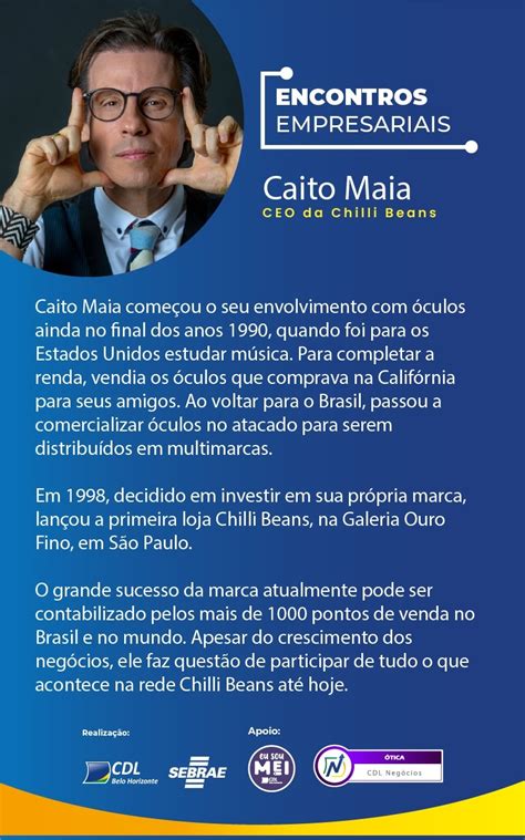 Encontro Empresarial Caito Maia Do zero à maior marca de óculos escuros da América Latina em
