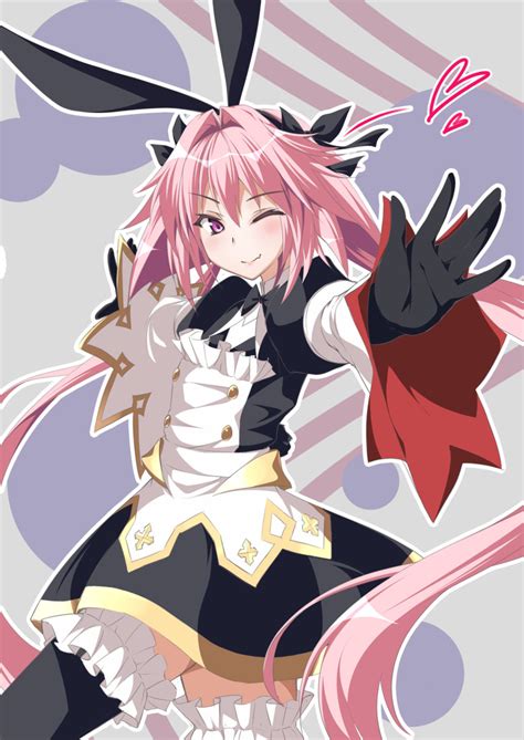 Safebooru 1boy Astolfo Fate Astolfo Saber Fate Bangs Black Bow Black Dress Black Gloves