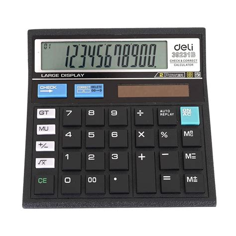 Black Simple Deli Electronic Calculator Calculator Model Number